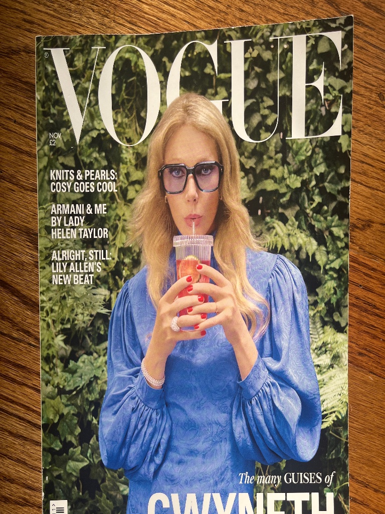 Vogue November 2025 Gwyneth Paltrow Cover Magazine Complete Issue